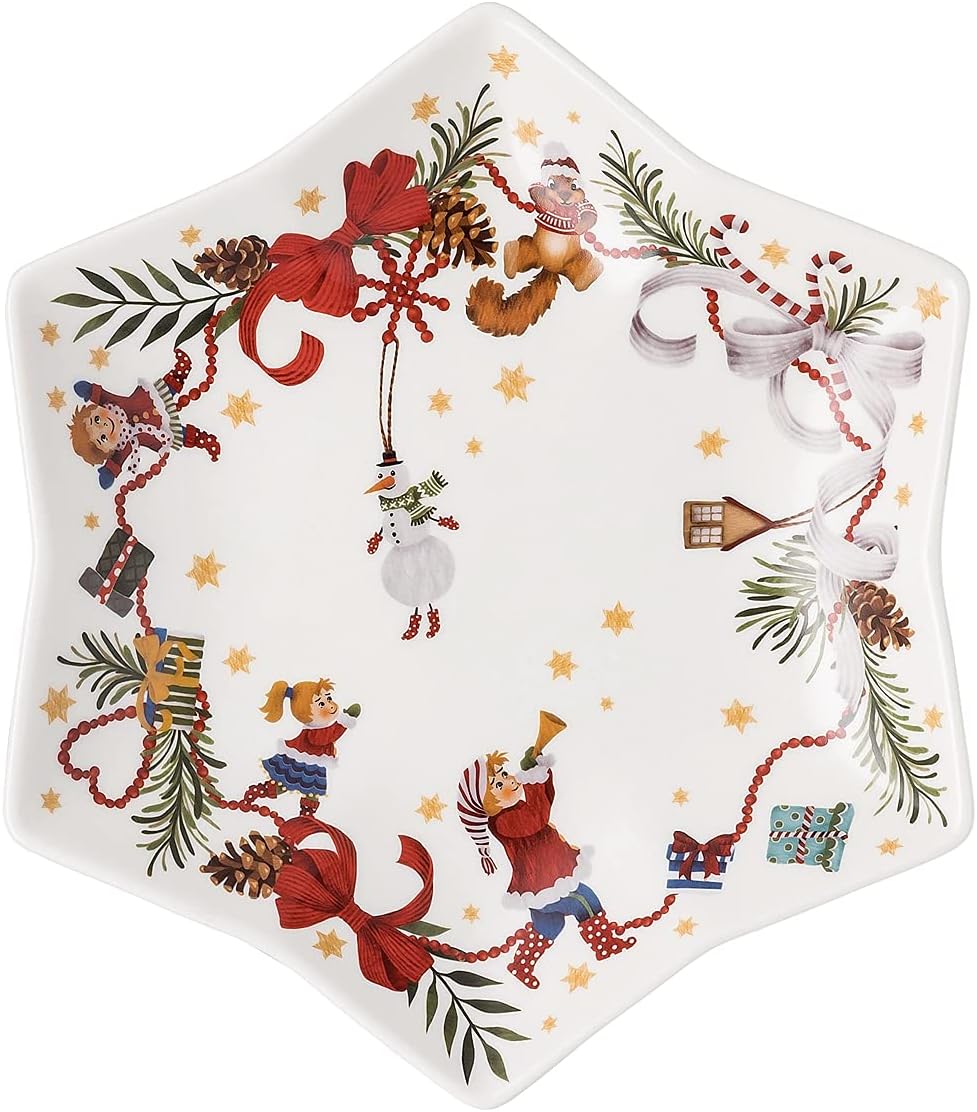 Hutschenreuther Weihnachtssammelkollektion 2025 - Sternschale Mit Spieledekor Von Renáta Fucíková