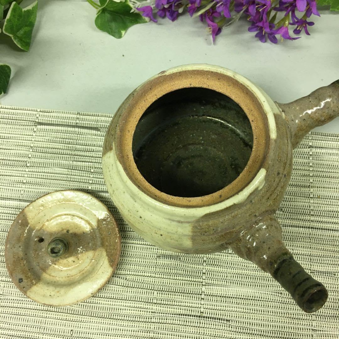 Amazon.co.jp: 美濃焼 桂山窯作 志野織部手捻り急須 : Home & Kitchen 