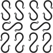 Lord of Battles Viking Iron S Shaped Hook Set of 10 Iron Hanging Cooking Stand Camping Accessory Hand Forged Black Finish Functional Accessory Reenactments