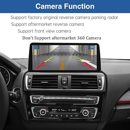 Road Top Autoradio 12,3 Pouces Ultra-Fin Écran avec Carplay sans Fil Android Auto pour BMW 1 2 Series F20/F21/F22/F23 2013-2015 Année avec NBT System, Récepteur Radio multimédia à écran Tactile - 5