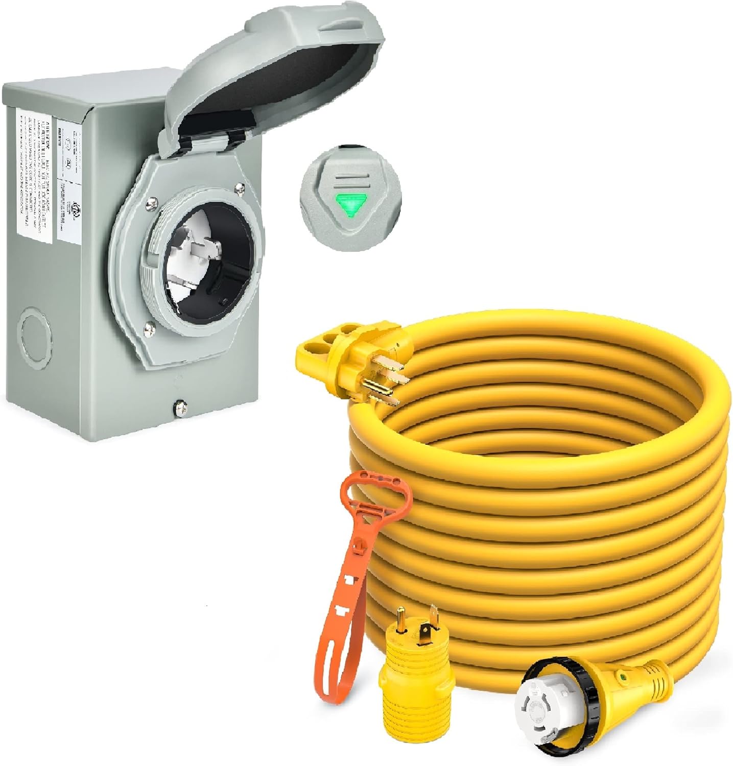 Kohree 50 Amp RV Power Extension Cord 25FT with 30M/50F