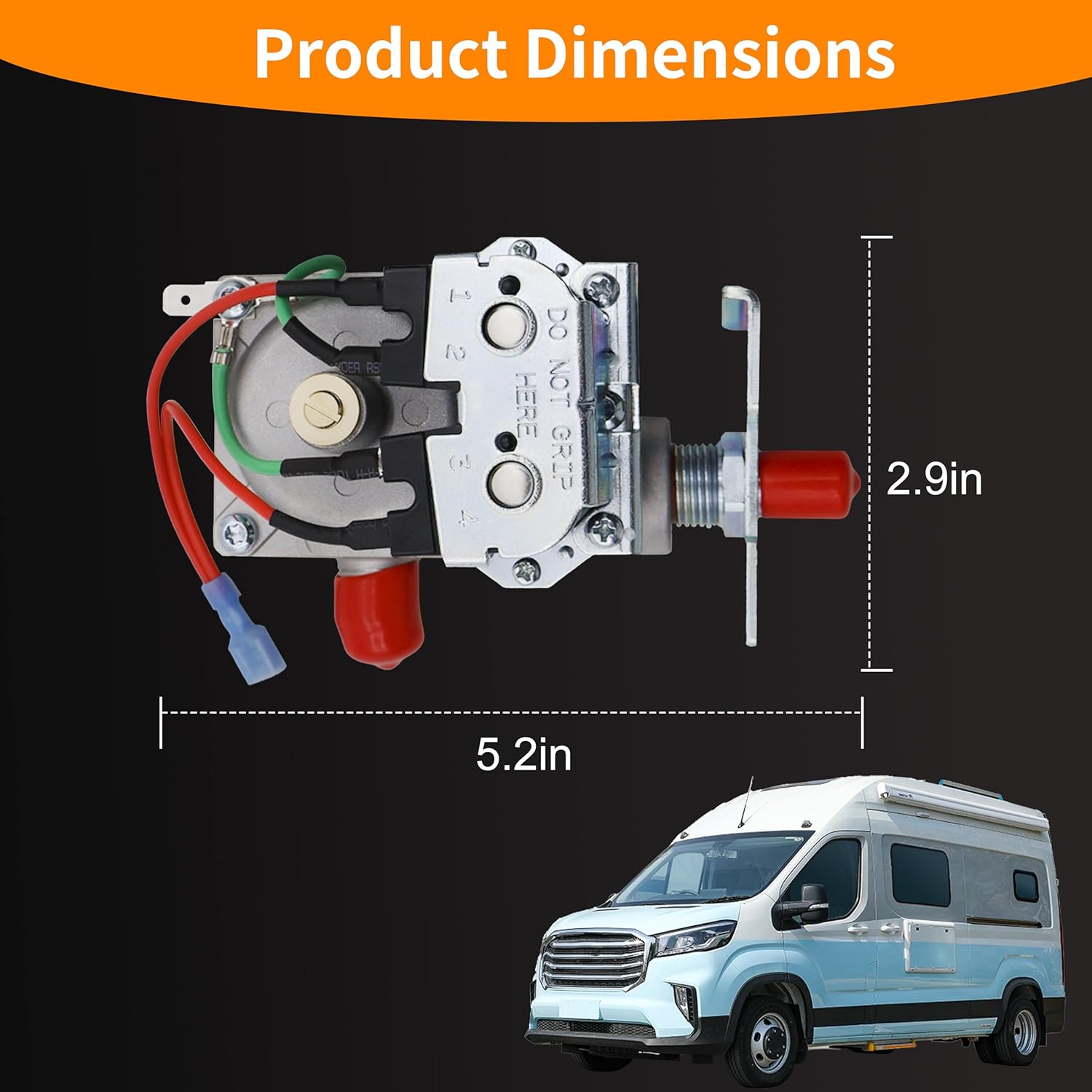 31098 38611 Valve 12VDC Top SML RV Furnace Gas Valve Kit Fit for Wedgewood Atwood Furnaces AFSAD AFSD AFMD DFMD DFLD DFSD, etc.3/8" NPT Outlet Ports Gas Heater RV Furnace Heater Valve