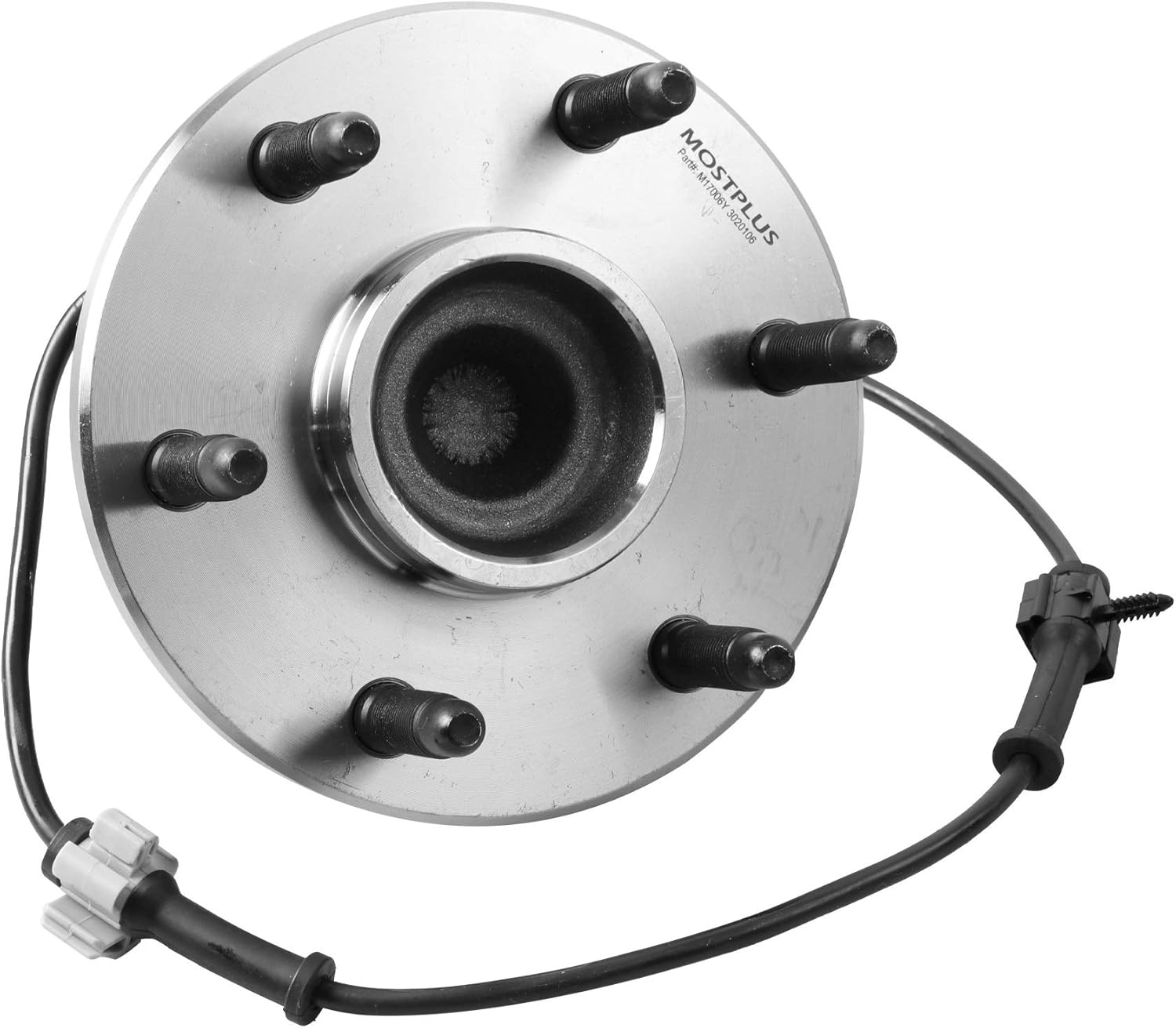 MOSTPLUS Wheel Bearing Hub Front Wheel Hub and Bearing Assembly 515054 Compatible for Chevy GMC with ABS 6 Lug Only for 2WD