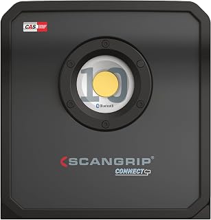 SCANGRIP NOVA 10 Connect 10000 Lumen Power Tool Battery Operated LED Work Light, Cordless, Light Dimmer Function, Built-in Power Bank, Waterproof IP65, Outdoor Work