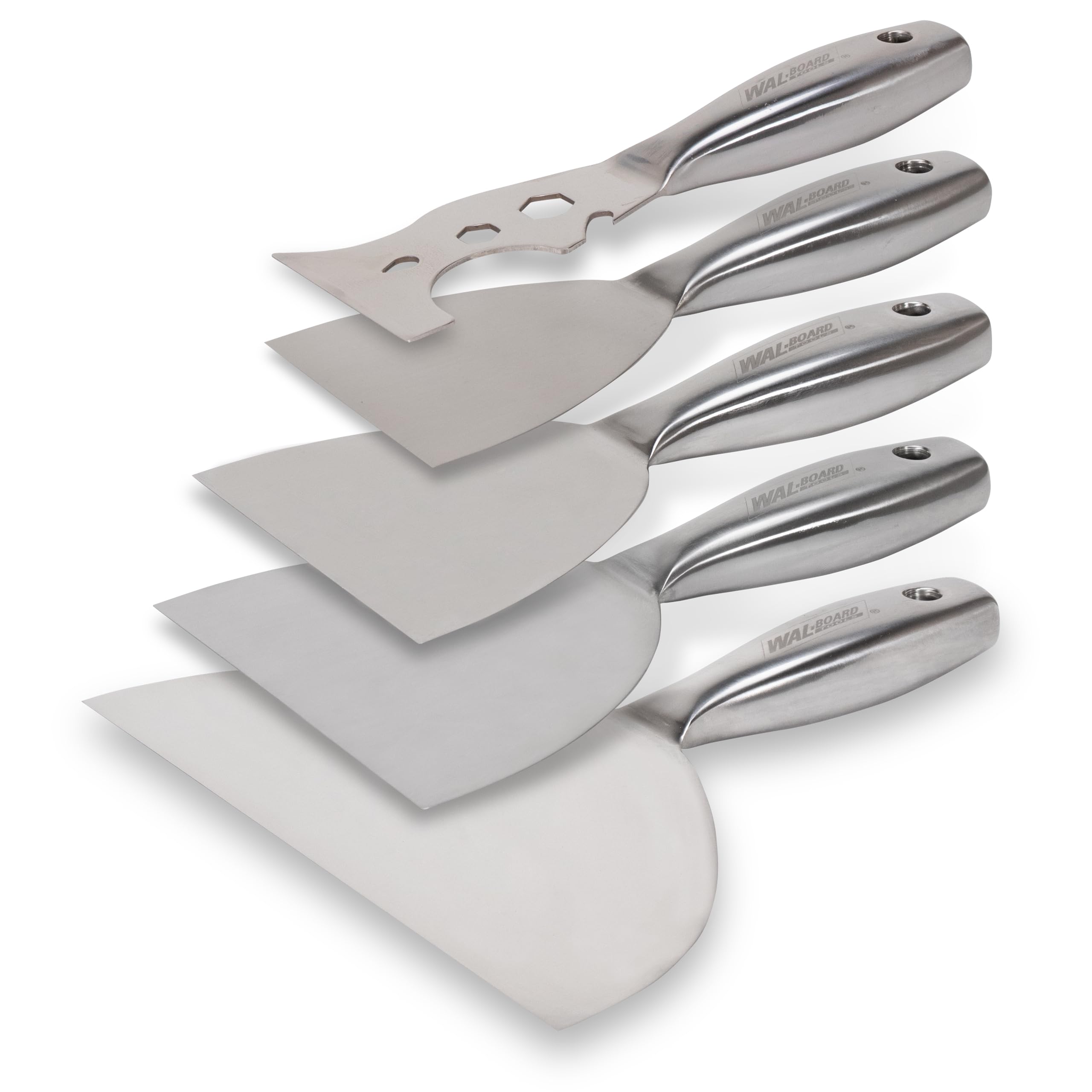 WAL-BOARD TOOLS Drywall Finishing Tool Kit, 4 Putty Knives, Multi