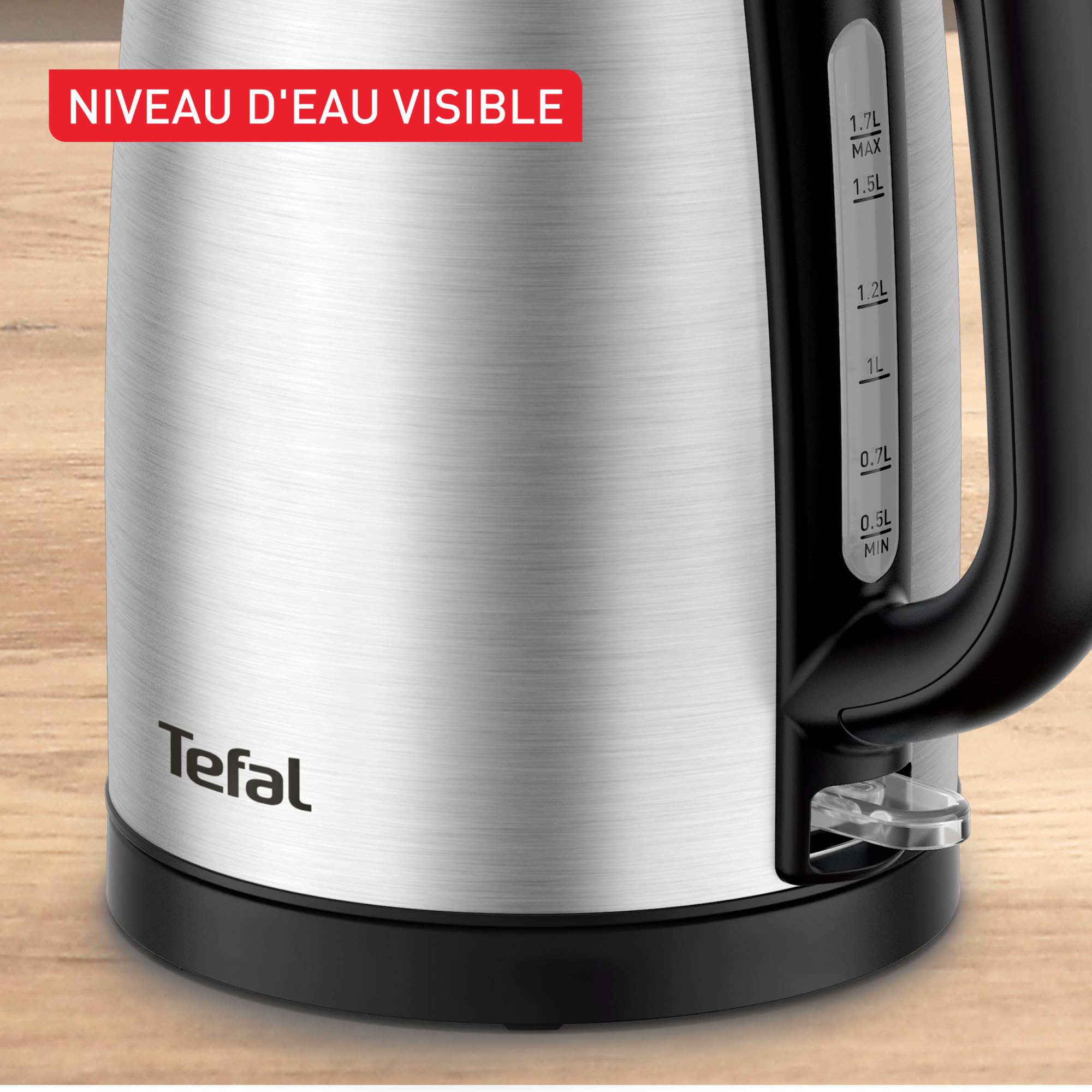 Tefal Bouilloire inox 1,7L 2200W Arrêt automatique KI1R0DE0