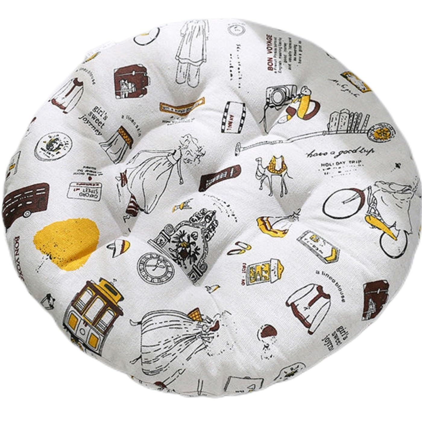 Zzdzw Color 11 Round Chair Cushion Dia 35 40 45 50 Cm Circular Chair Pad Outdoor Indoor Seat Cushion For Seat Is Very Soft Butt Pad For Kitchen Stool Cushions For Chairs Decoration(,40X40 Cm)