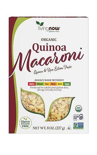 Vista 15 de NOW Foods, quinua orgánica con peno, sin gluten, sin maíz, sin OMG, pasta de quinoa y arroz, 8 onzas