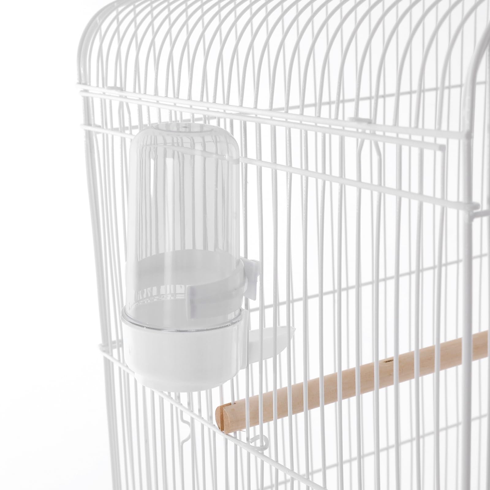 Jaula grande para loros y periquitos, estable de metal con 4 ruedas universales, bandeja inferior extraíble, compartimento de almacenamiento, para balcones, salón y cría de aves