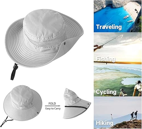 Miniatura 4 de ZOORON Sun Hats for Men Women Fishing Hat UPF 50+ Breathable Wide Brim for Safari Beach Hiking Garden