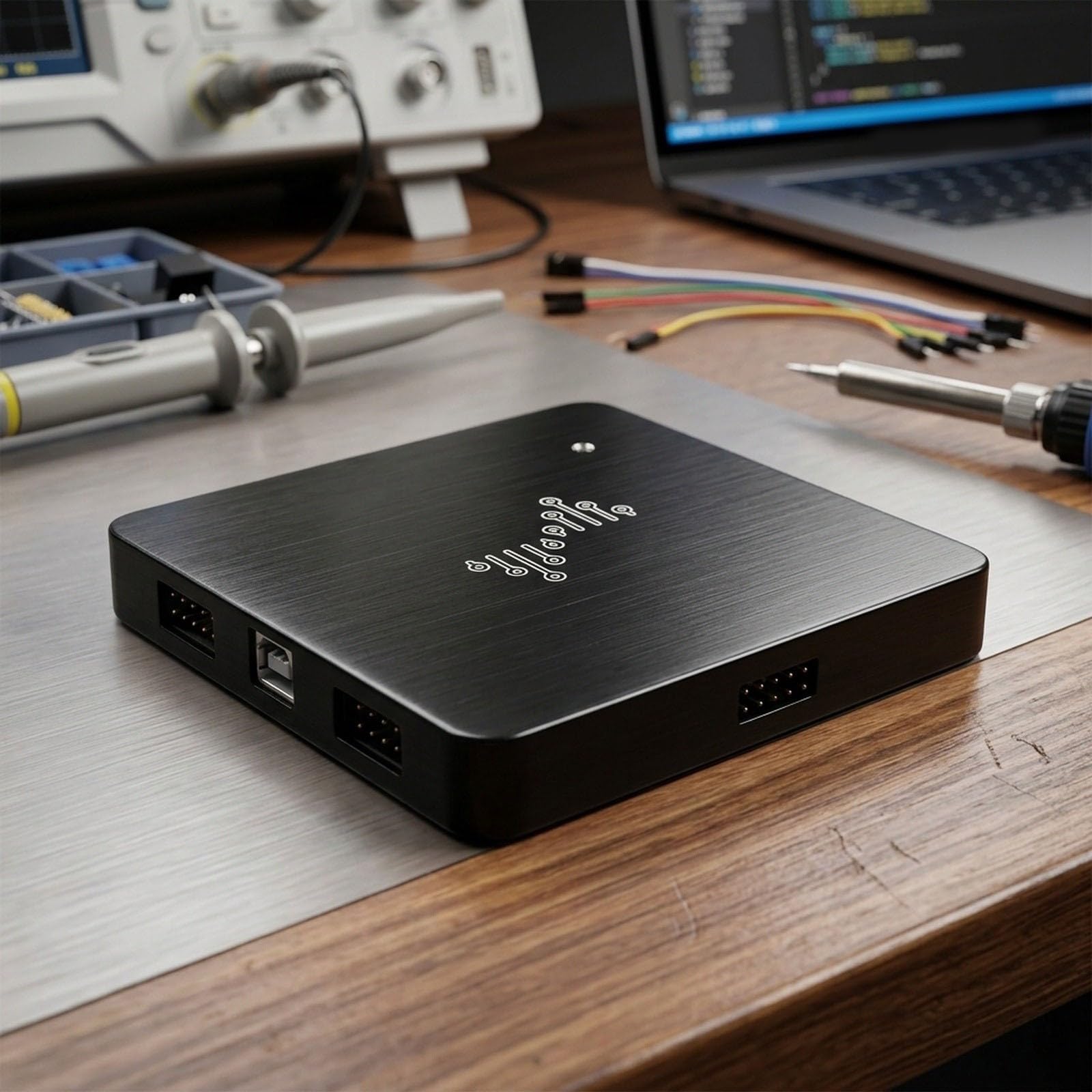 DSLogic U2Basic Logikanalysator 16 Kanäle 100 MHz Bandbreite 1,6 Gbps Abtastrate 256 Mbit Speicher USB Protokollanalyse für Ingenieure Techniker Entwicklung Diagnose Schwarz