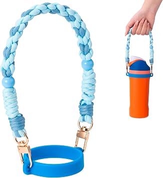Water Bottle Handle Strap Compatible with Owala Water Bottle, Water Bottle Sling, Carrier, Holder with Strap Compatible Stanley Cup Accessories