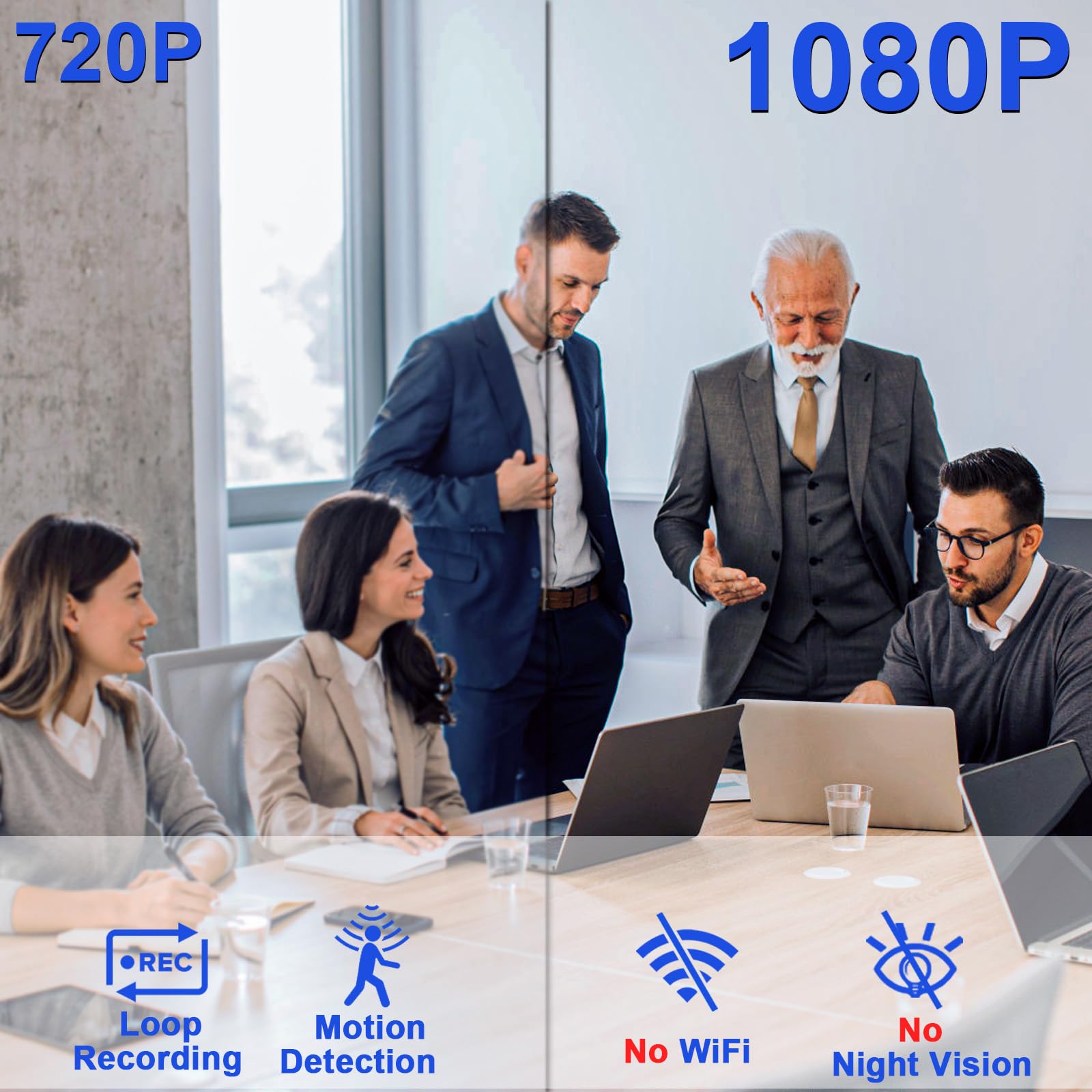 HGYGHO 64GB Mini Telecamere Chiavetta USB, 1080P Microcamera di Sicurezza USB Memoria Stick con Rilevamento del Movimento, Piccola Videocamera Sorveglianza usb Flash Drive per Casa Ufficio