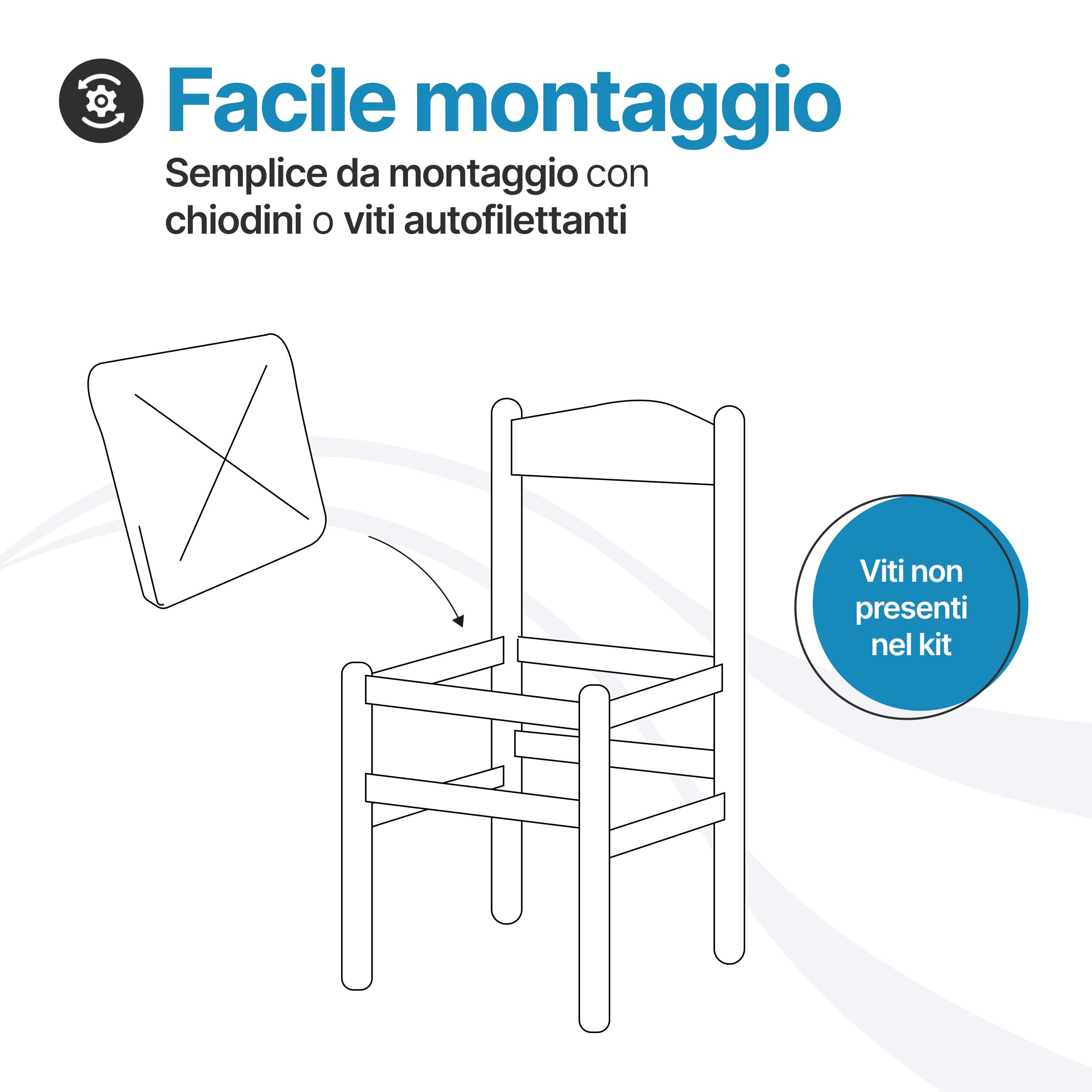 Tomaino - Seduta in Paglia per Sedie 37x37 cm - Set 6 Sedute per Sedie - Ricambio Seduta Sedia Paglia - Sedute Impagliate per Casa e Ristorazione