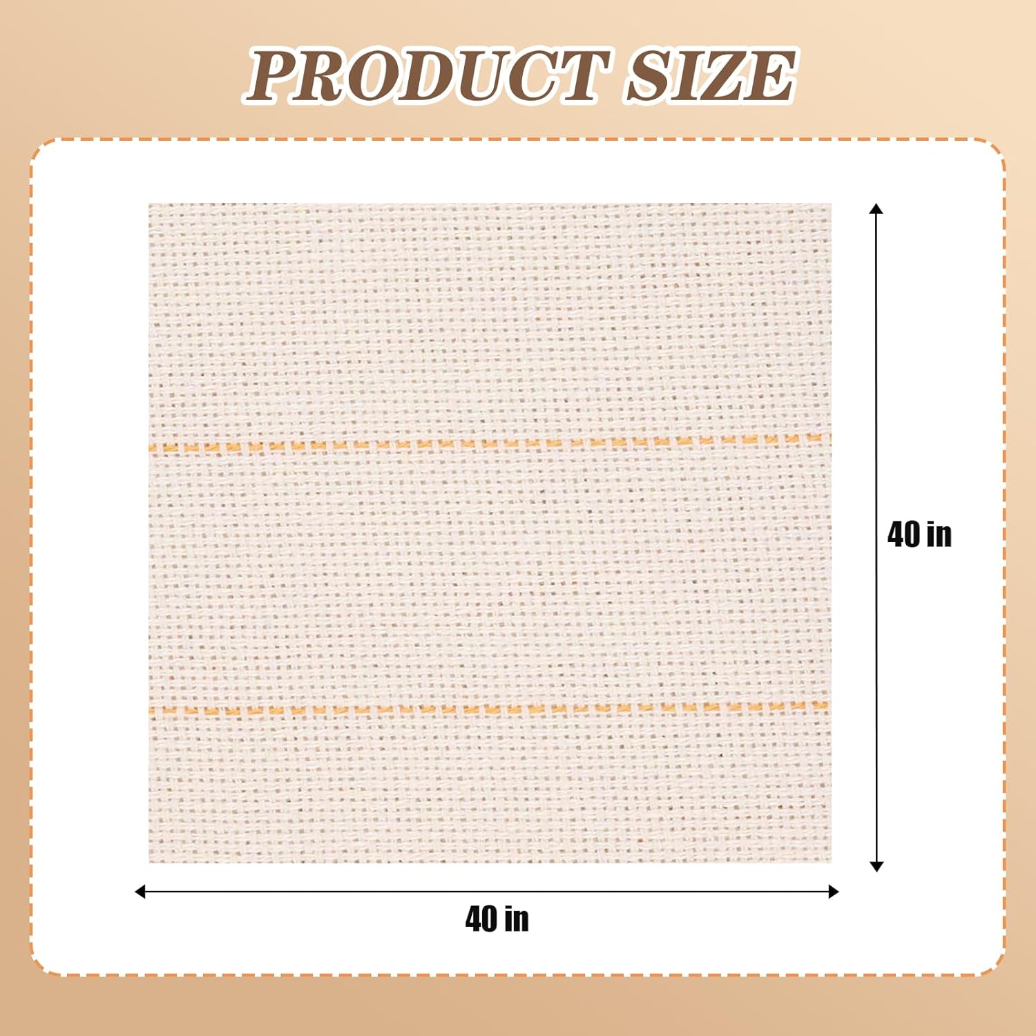 4PC 40" x 40" Monks Cloth for Punch Needle Rug Tufting Fabric with Marked Lines, Punch Needle Fabric for Gun Rug Tufting and Embroidery,White Punch Needle & Tufting Cloth