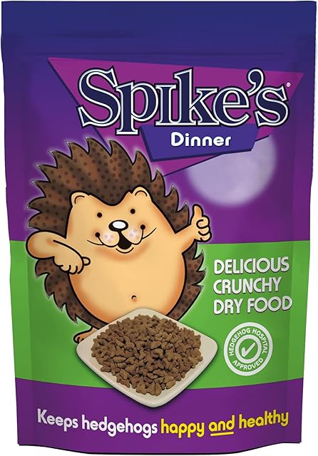Spike's | Hedgehog Food, Delicious Crunchy Dry | High in Fibre, with Fresh Chicken | Suitable for Adults & Hoglets | Made in the UK (650g)