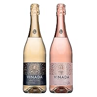Vista 11 de VINADA - Chardonnay crujiente - Vino Cero Alcohol - 25.4 fl oz (2 Botellas de Vidrio)