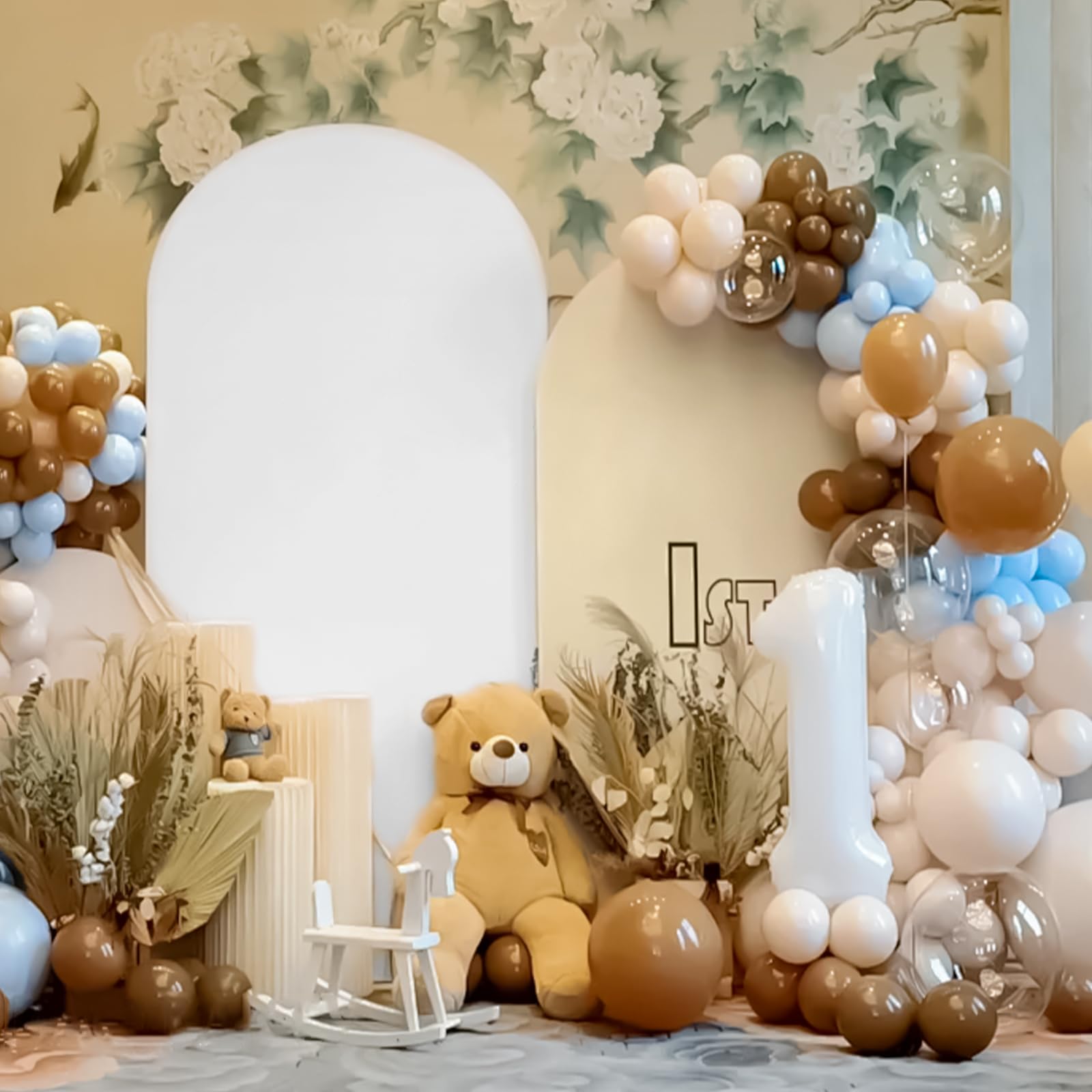 Cubierta de fondo de arco, cubierta de arco de boda, funda ajustable de elastano para estudio de fotografía, cubierta de telón de fondo elástica para cumpleaños, baby shower, ceremonia