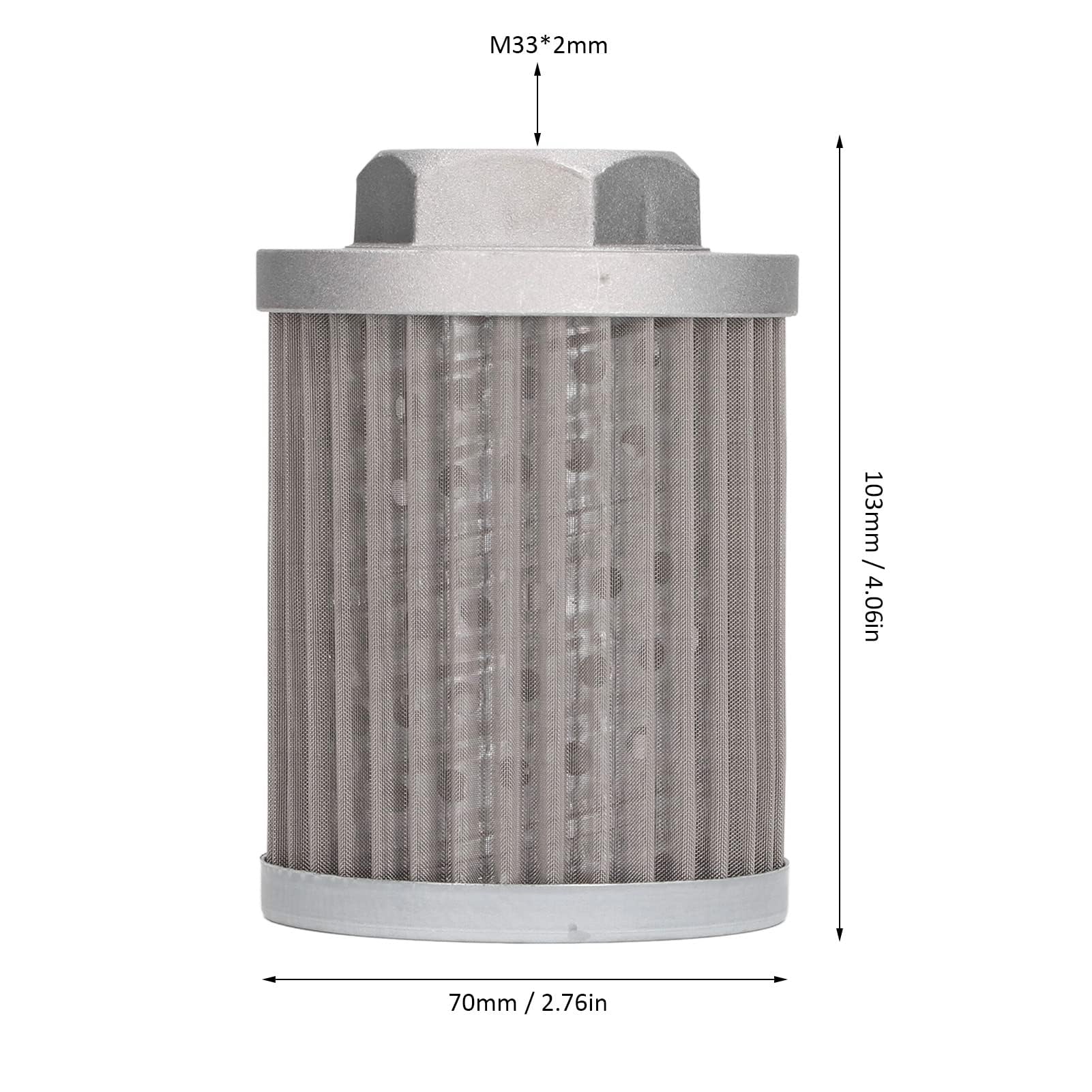 Filtro de aceite de succión hidráulica, colador hidráulico Núcleo de repuesto de acero inoxidable