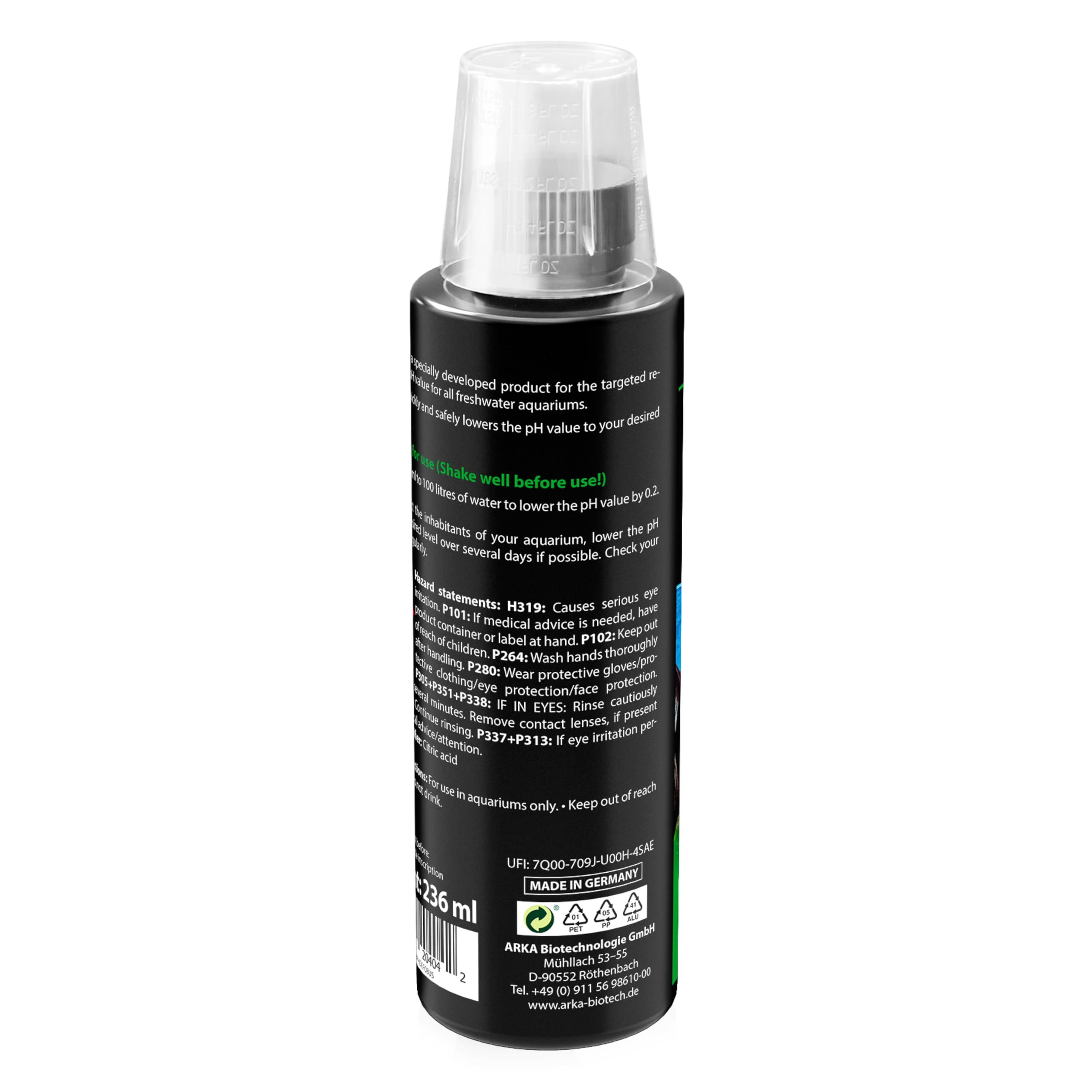 pH/KH Reducer, ARKA pH Decrease 236 ml, lowers pH & carbonate hardness safely, freshwater water conditioner with electrolytes - Image 3