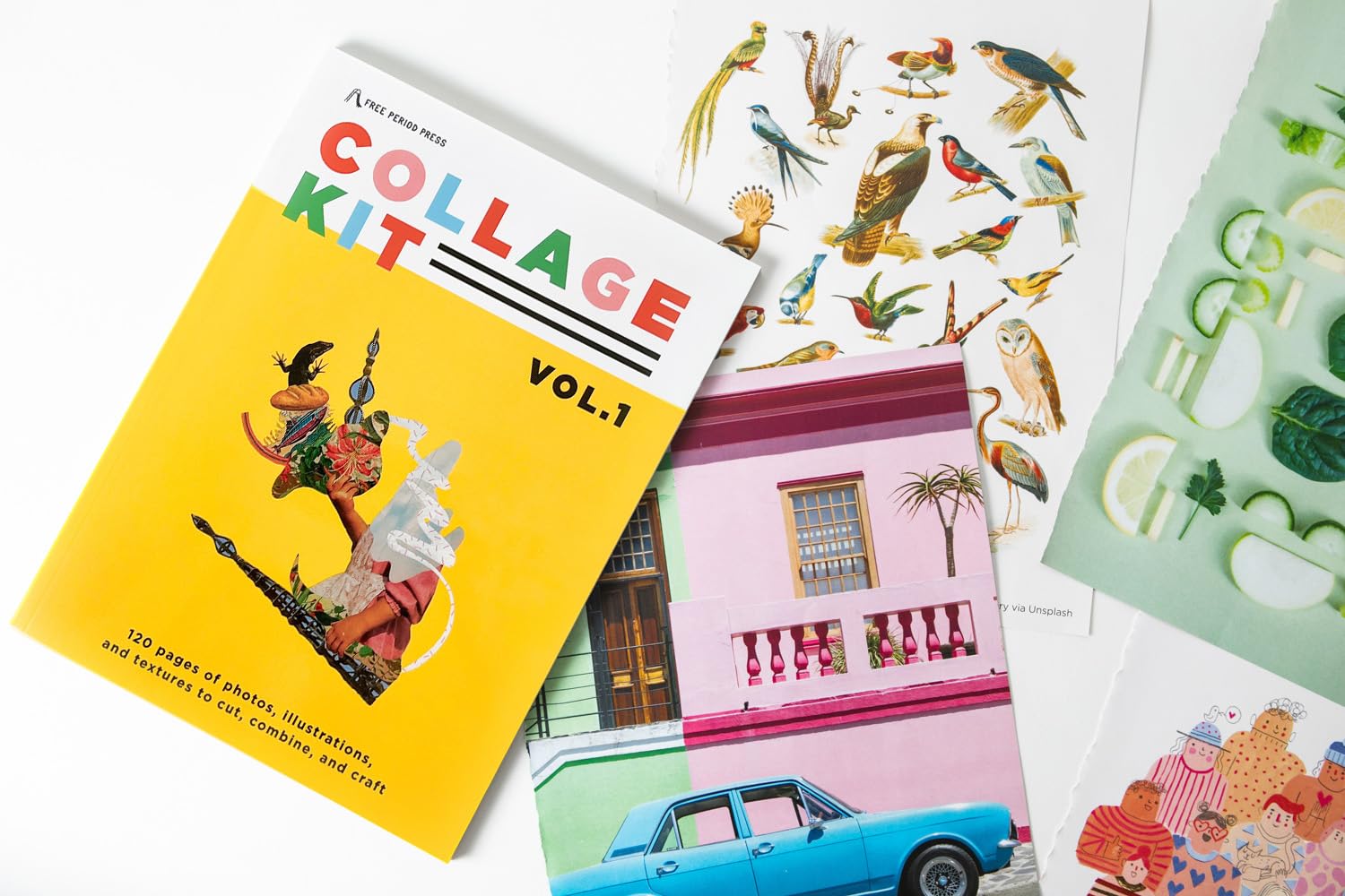 Zestaw kolażowy Vol. 1, 120 stron inspirowanych dzieł sztuki do kreatywnych scrapbookingu, DIY Vision Board, Dekoracja ścienna, Aesthetic Journals, Crafts for Adults & Greeting Cards