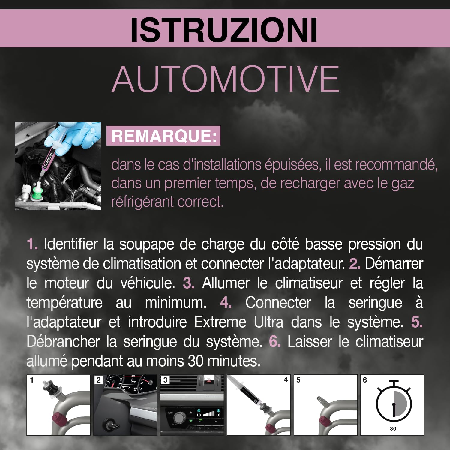 Errecom Extreme Ultra - 6 x 6 ml, Stop-Fuites pour Systèmes de Climatisation et Réfrigération et pour Systèmes de Climatisation de Véhicules (sans adaptateurs)