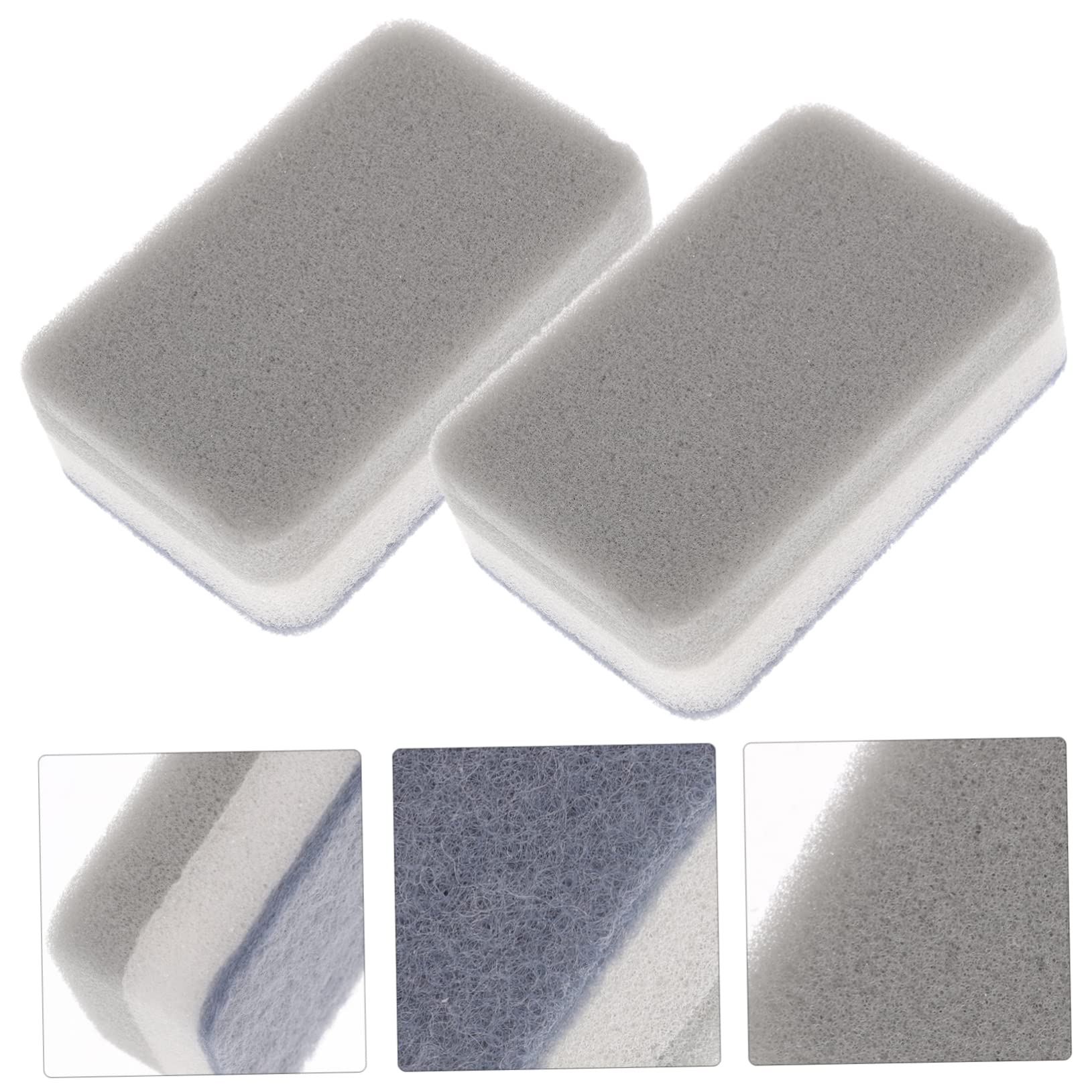 SHERCHPRY 5 Set Pagliette Scrub Sponge Grey Pratico Panno Per La Pulizia Della Cucina Spugna Del Piatto Doppio Mammina Spugnetta Antigraffio Spugnetta Per Lavare I Piatti Grigio 10 Pezzi * 5