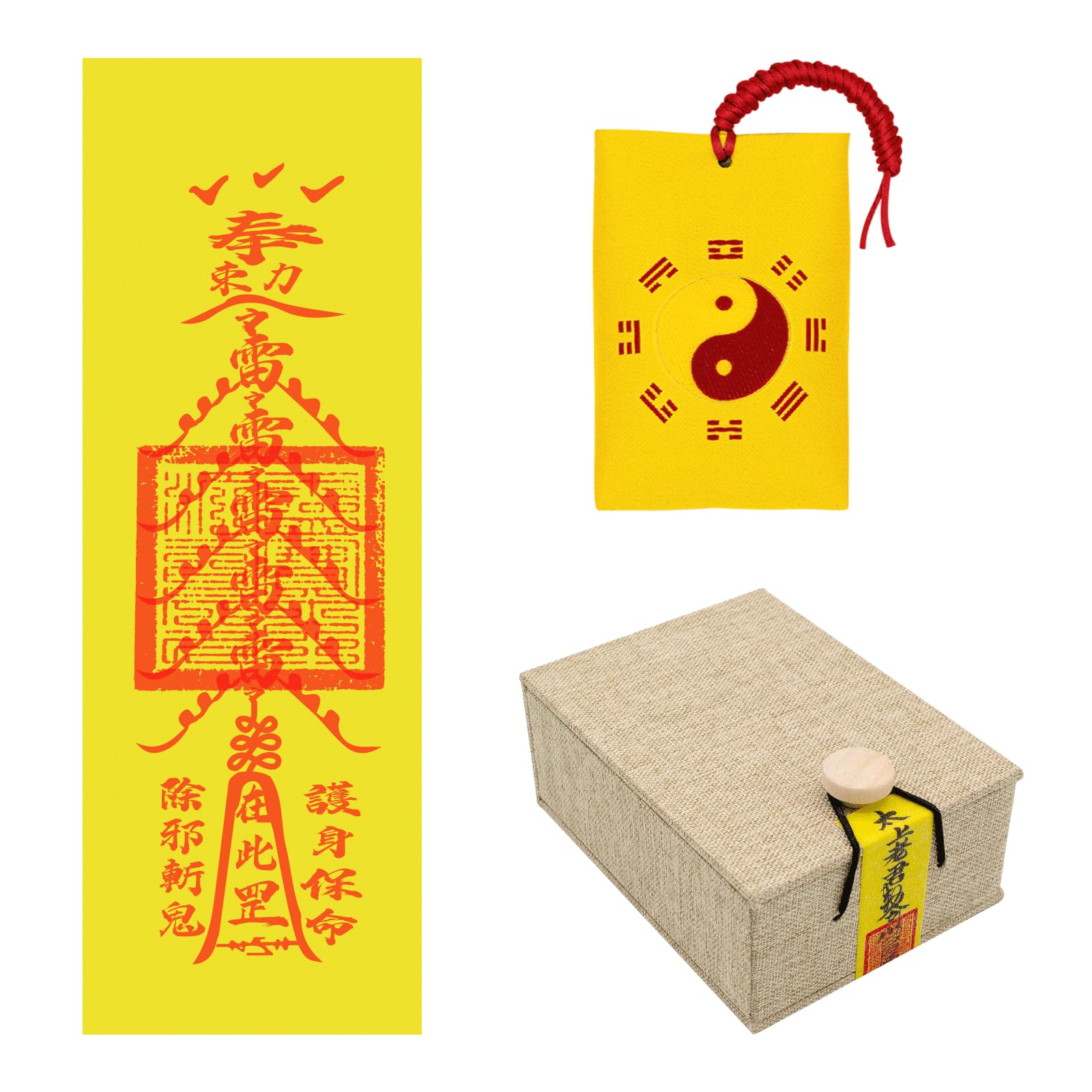 Amazon.com: 2025 TaiSui Yellow Talisman Paper Feng Shui Jewelry
