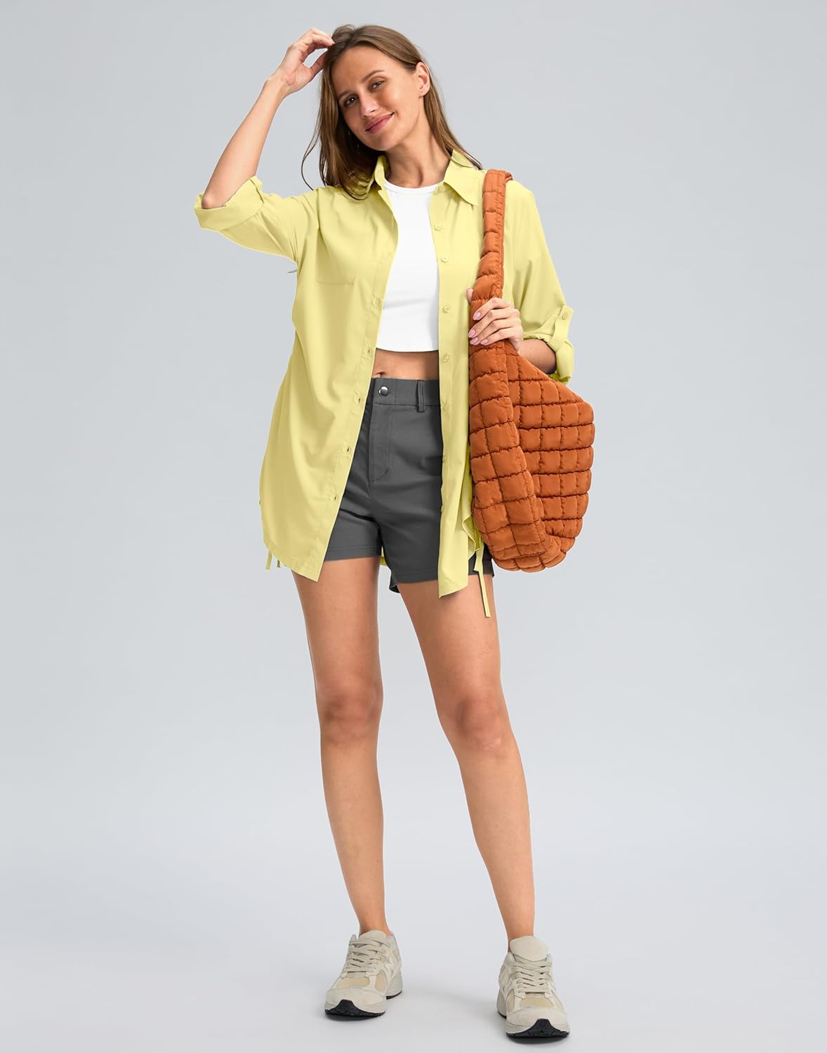 Women's UPF 50+ Long Sleeve UV Sun Protection Shirts Fishing Hiking Button Down Dress Shirt Swim Cover Up for Women - Image 7