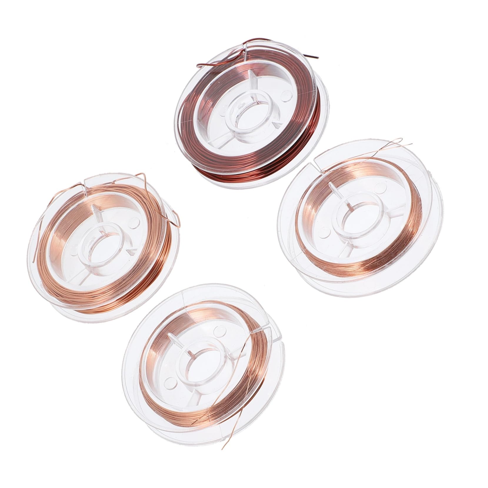 KICHOUSE 4 Rolls Enameled Wire Jewelry Beading Wire Veepower Magnet Wire Enameled Magnet Winding Wire Jewelry Magnets Wire Wrapping Wire Beading Thread Magnet Copper Wire 10m Copper Wire