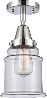 Innovations 447-1C-PC-G182 One Light Flush Mount from Franklin Restoration Collection