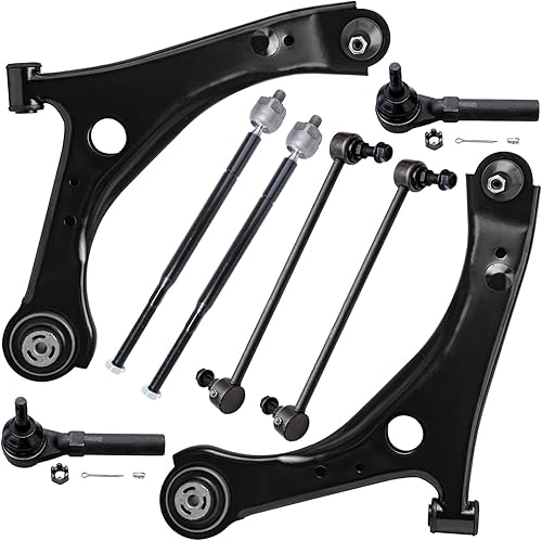 Miniatura 27 de Detroit Axle - Kit de suspensión delantera de 8 piezas para Toyota Sienna 2004-2010, brazos de control inferiores con rótulas interiores exteriores