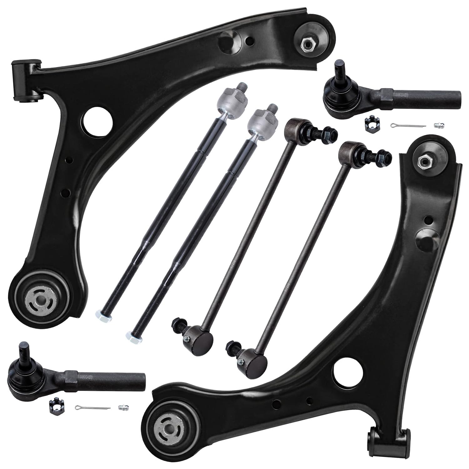 Detroit Axle - Front End 8pc Suspension Kit for 08-10 Dodge Grand Caravan