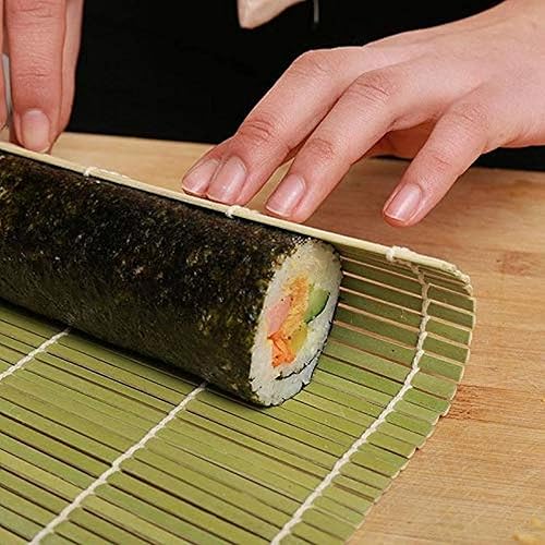 Miniatura 6 de JapanBargain Bamboo Sushi Mat Roller Sushi Rolling Making Kit Arroz Pala de Mantequilla Spreader VerdeVerde