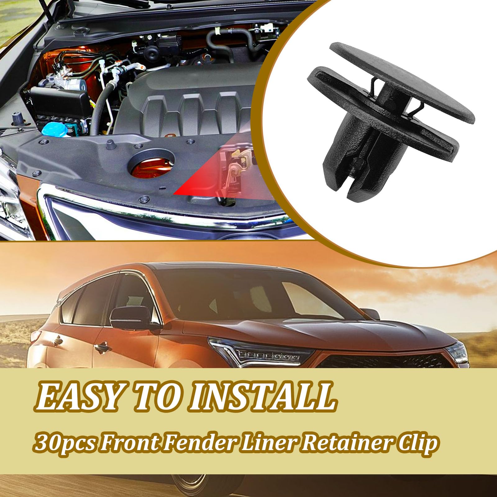 Body Moldings & Trims For Acura MDX Car Bumper Fender Hood Retainer Clips 50pcs/20pcs-in Auto Fastener & Clip From Automobiles Car Parts - Foto 6