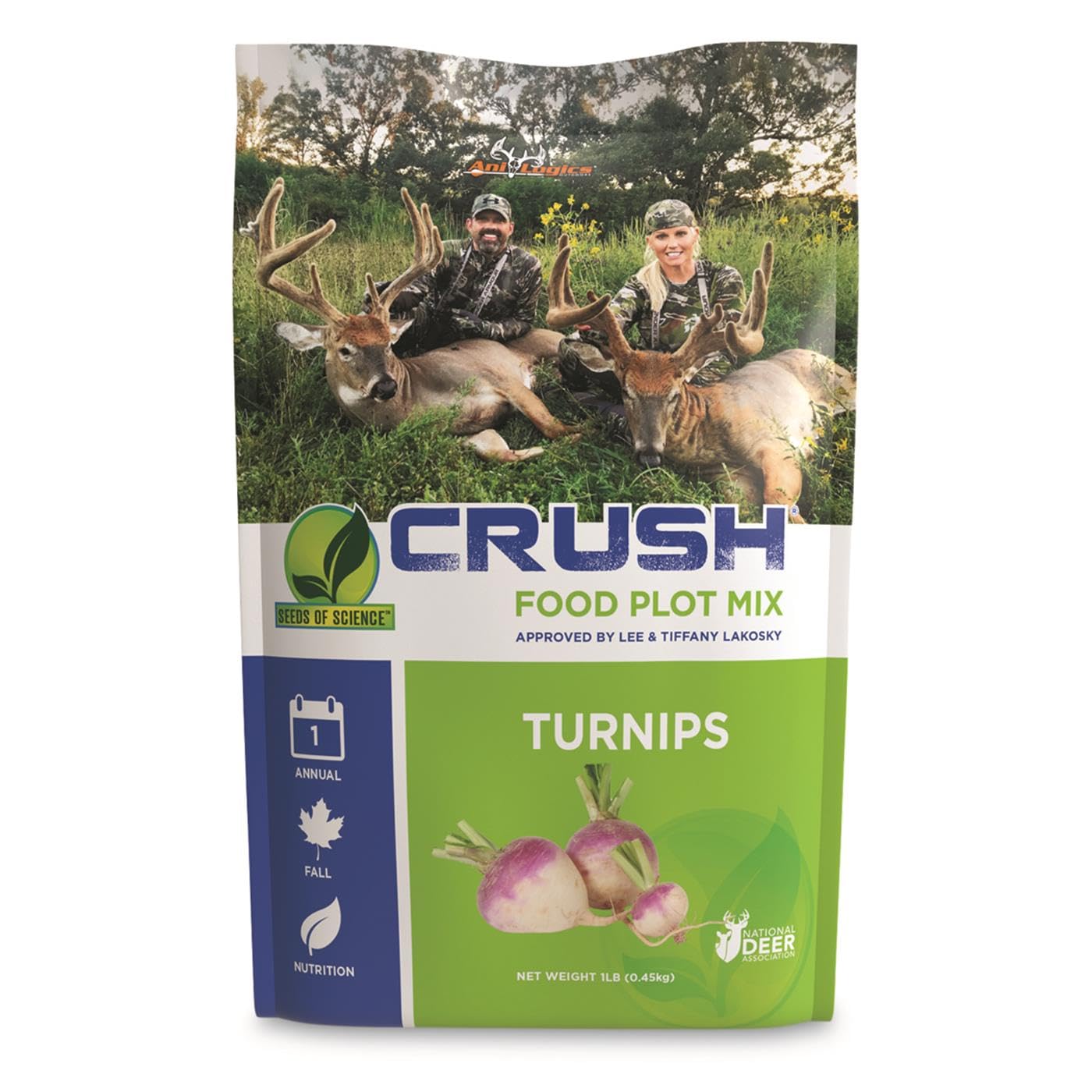 ANI-Logics Crush Seeds of Science Turnips Food Plot Mix, 1-lb. Bag