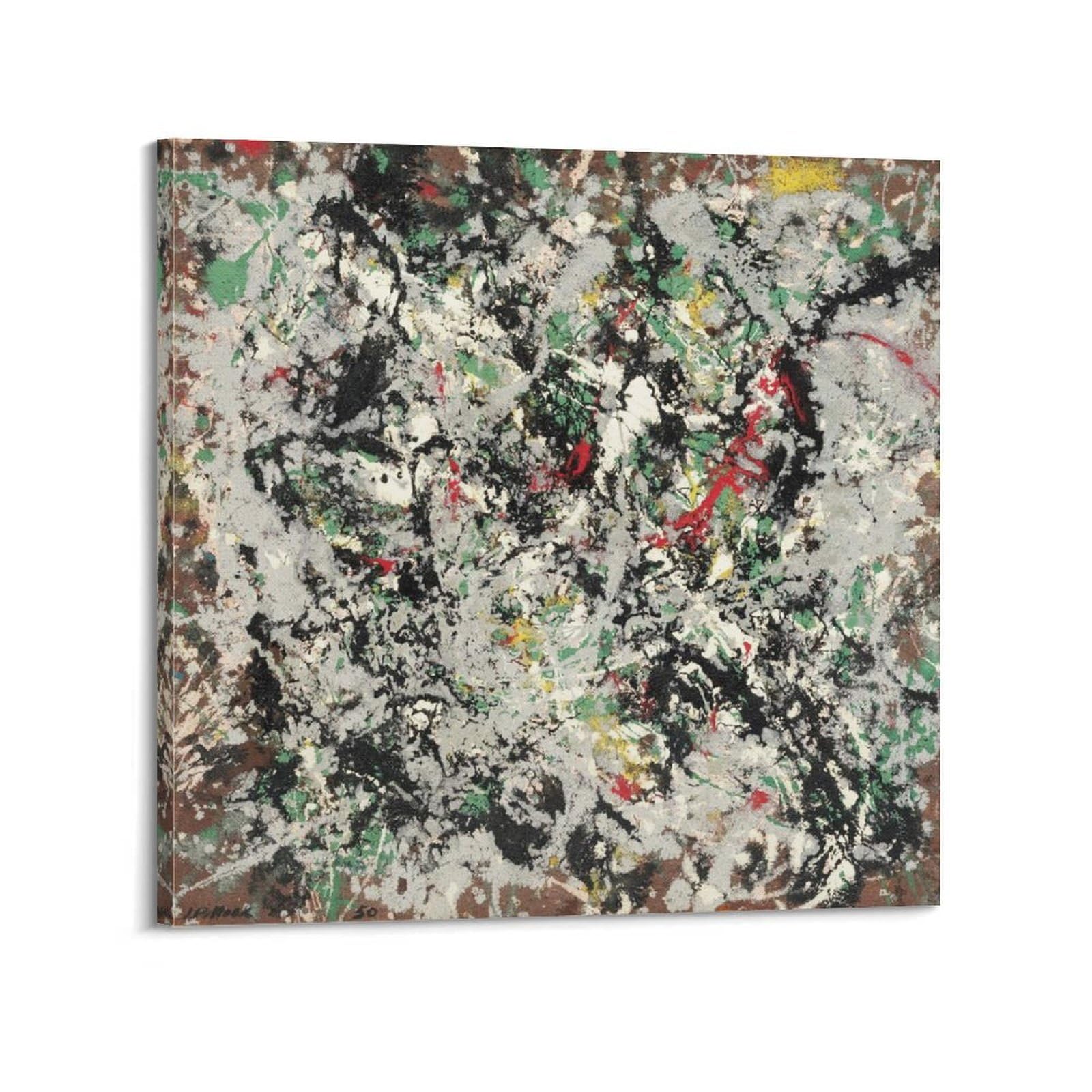 Toile Jackson Pollock numéro 17 pour briser la monotonie des murs - 6
