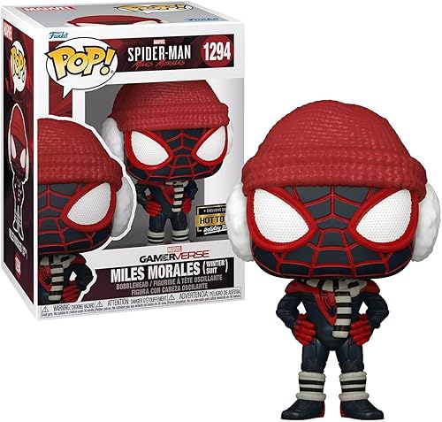 Funko Pop! Marvel Miles Morales - Winter Miles (Exc), figura de juguete coleccionable para coleccionistas y expositores - 74722