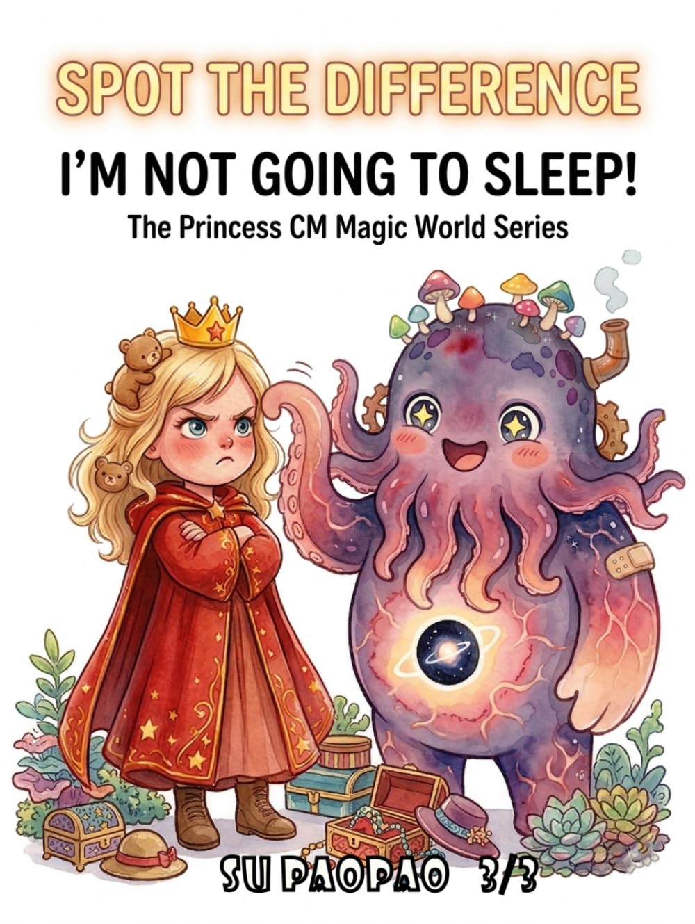 CM Magic Princess: A Search and Find Puzzle Book!Childrens who won't sleep!: I Spy Activity Games and Brain Teasers for Kids, Fun Screen-Free Travel ... CM Magic World Series！Spot the Difference！)