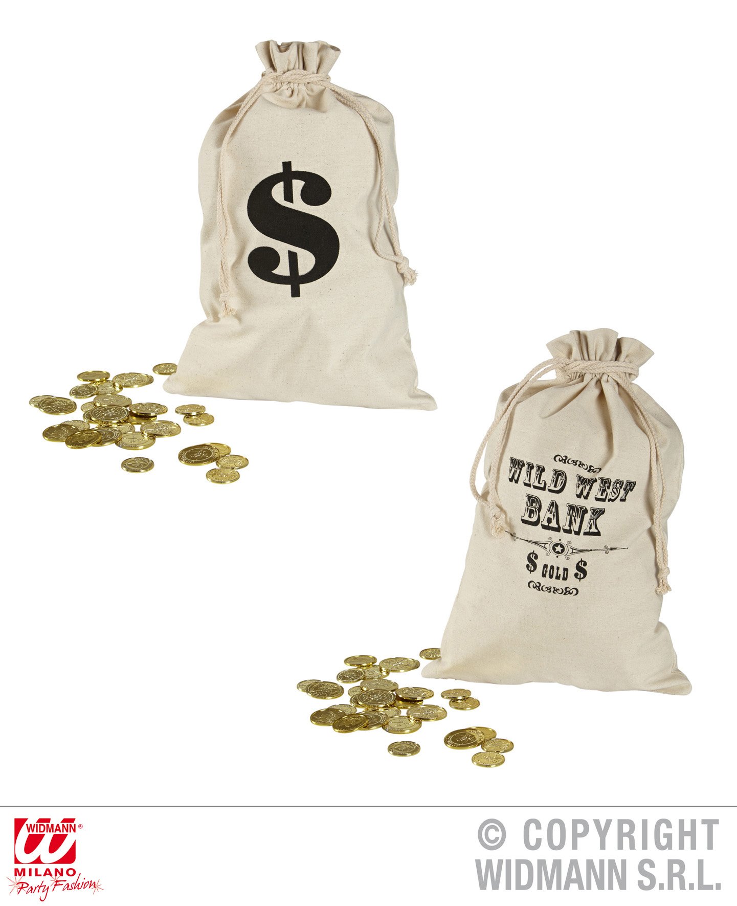 WIDMANNWDM8712 M ? Money Bag ? 30 x 48 cm, Beige, One Size