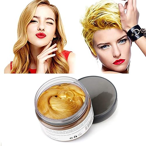 Miniatura 8 de Cera temporal para el cabello, cera natural para peinados, para hombres y mujeres, fiestas, cosplay, tinte temporal para niñas y niños (morado)