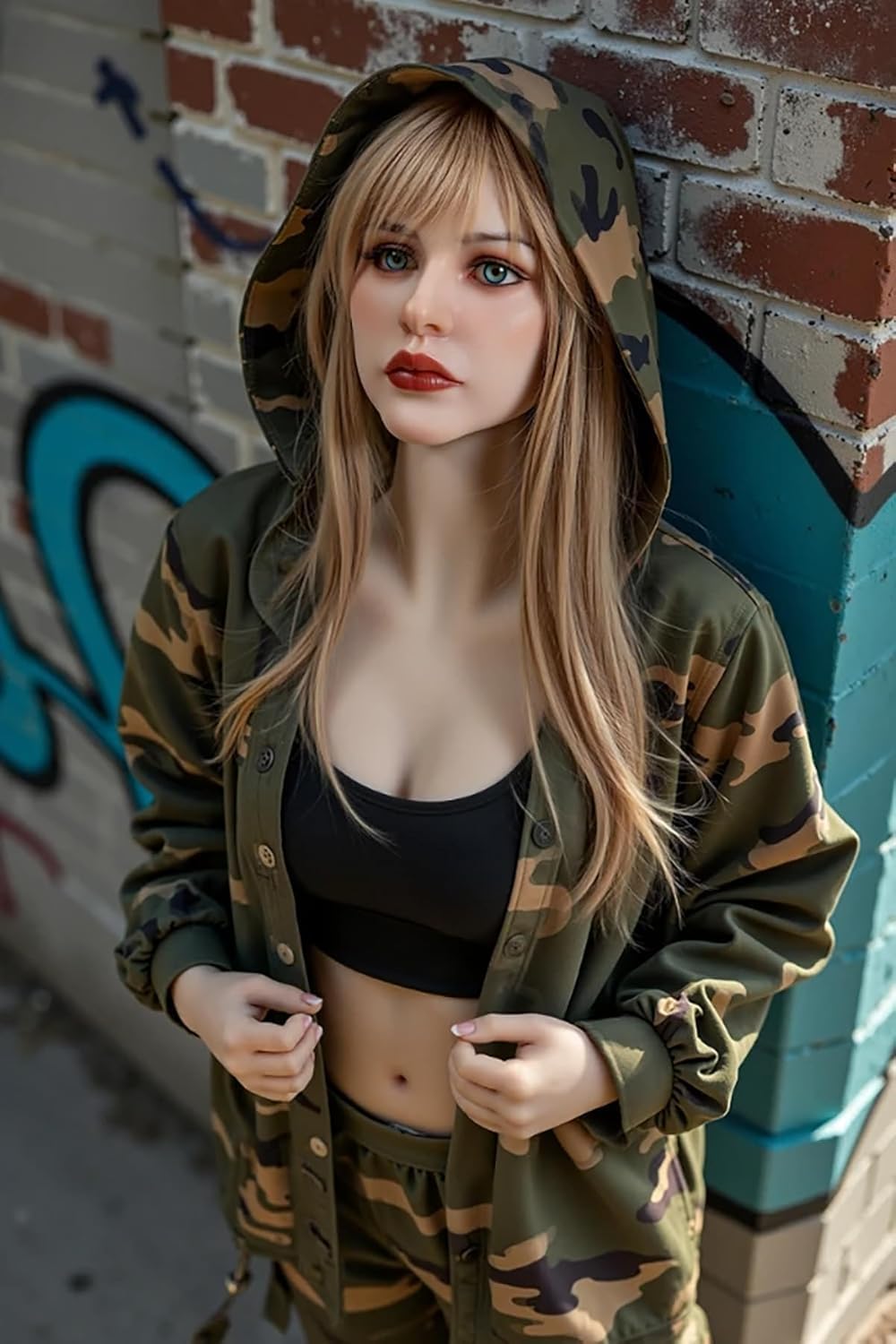77LB Life Size Sex Doll with Plump Boobs, Ultra-Realistic Sex Dolls with Full Size Real Skin Texture, 3 in 1 Big Breasts Hot Butt Pussy Ass Hole Sex, Adult Sex Toys for Men Orgasms