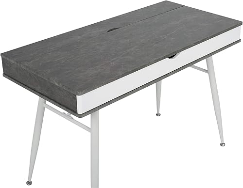 Miniatura 35 de Calico Designs Le Woodford - Escritorio moderno, secretario, para escritura, de 45 pulgadas de ancho, con gabinete bajo de almacenamiento cónico,