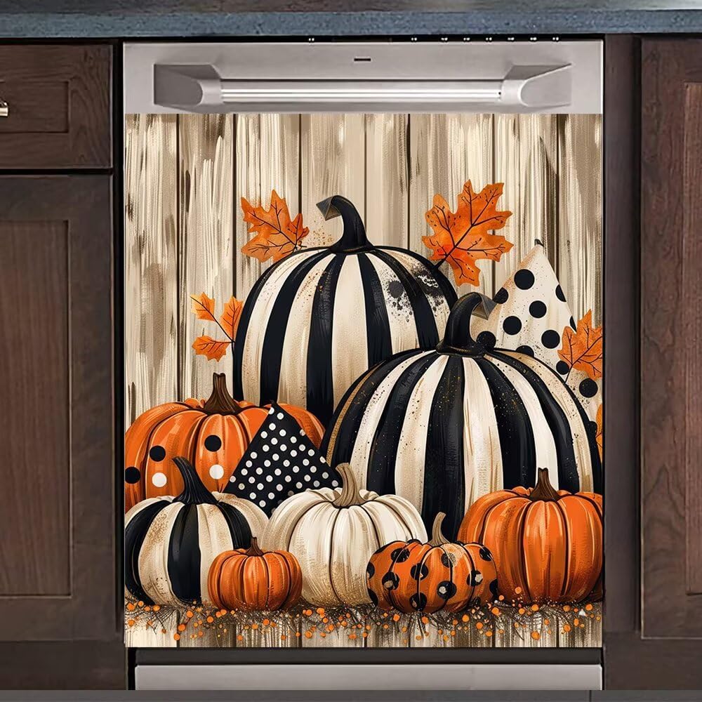 Farm Red Truck Magnet Dishwasher Cover Christmas House Dishwasher Magnet Sticker for Kitchen Decoration 23x26 in Dish Washer Magnetic Cover Winter Snowman Fridge Panel Decal for Seasons - Removable