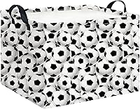 Vista 28 de CLOCOR Cesta de almacenamiento rectangular, cesta de almacenamiento plegable con bonito patrón, caja de almacenamiento de revestimiento impermeable