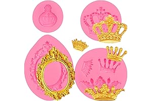 DIY Handcraft Silicone Crown Fondant Candy Molds (Set of 4)