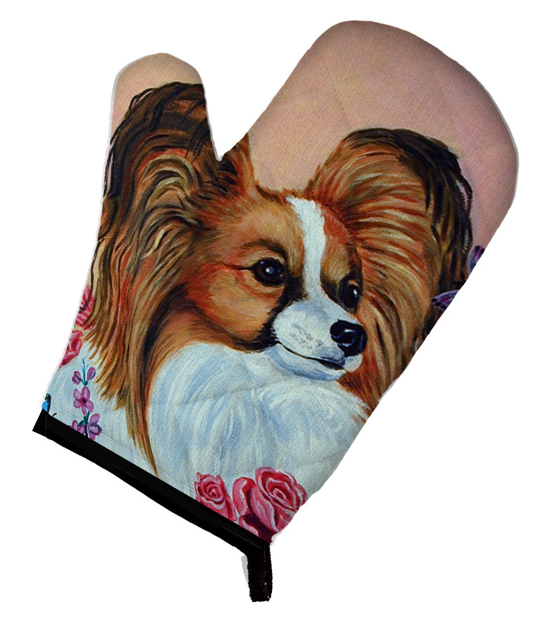 Caroline's TreasuresPapillon Rose Oven Mitt