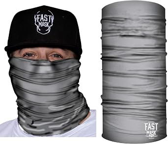Tube Bandana Face Shield Protection Unisex Solid US Size One Size Color Gray