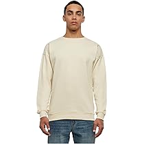 URBAN CLASSICS Felpa Uomo Oversize a Maniche Lunghe, Maglione per l´inverno, Polsini e Vita Elastici, Colore sand, Taglia L