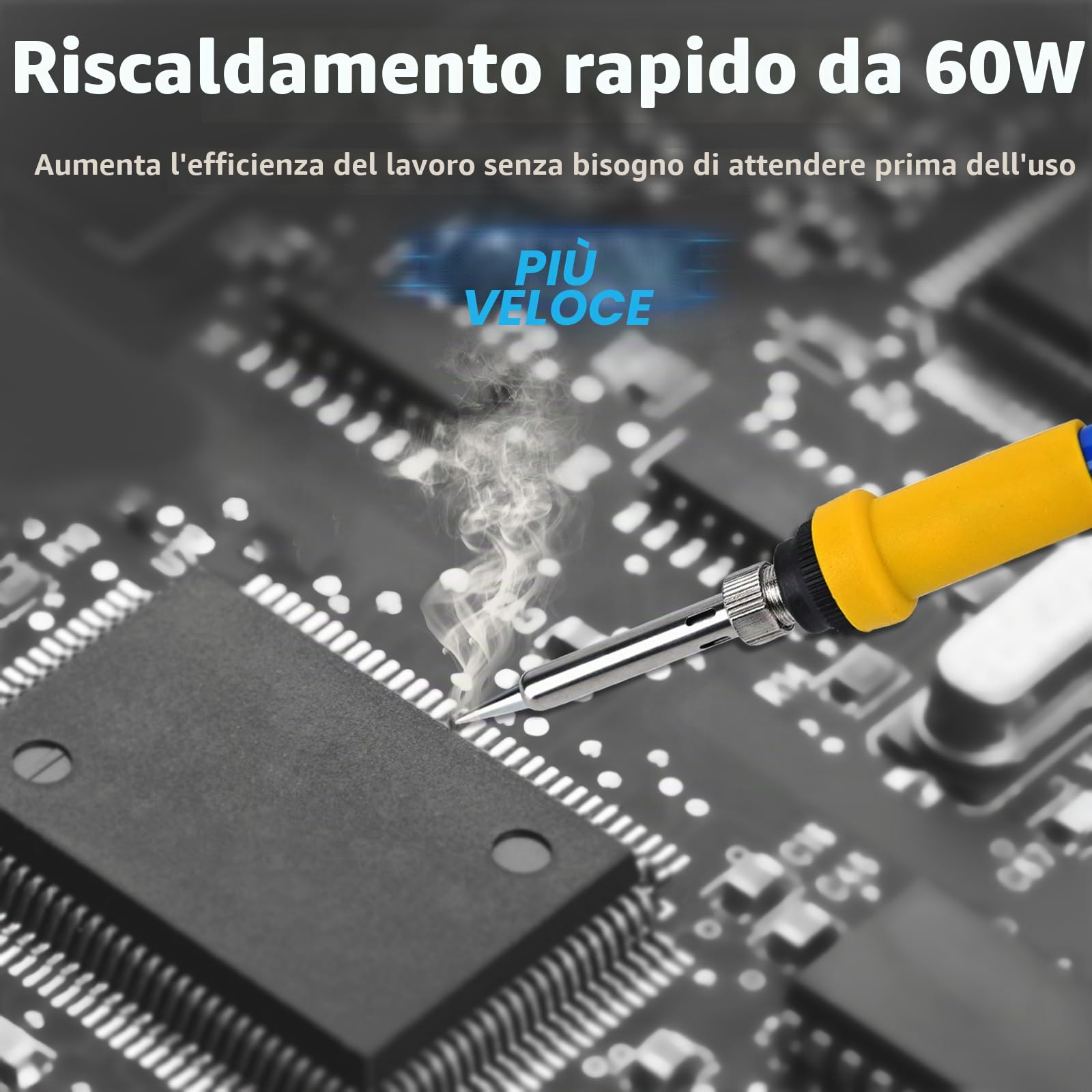 Stazione di saldatura 936D, stazione di saldatura digitale da 60 W, saldatura domestica, temperatura regolabile, penna per saldatura di grado industriale, strumento di manutenzione, con lente